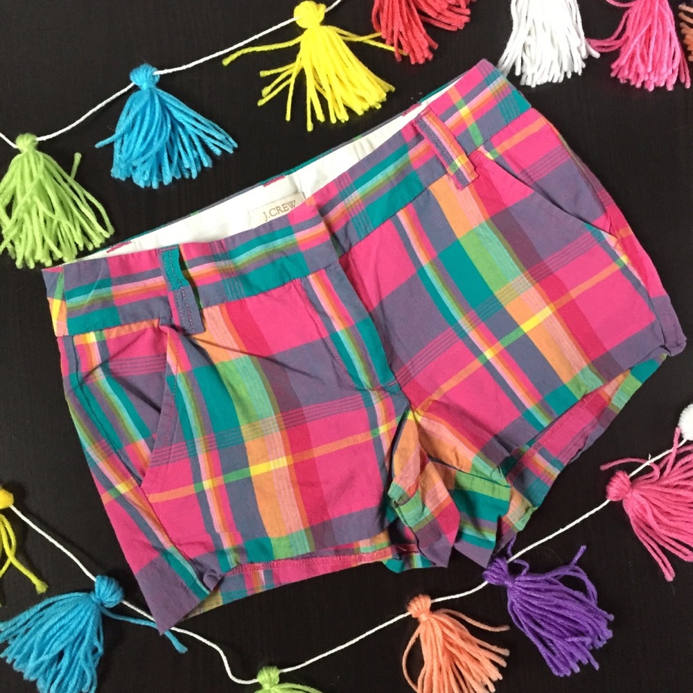 JCrew plaid shorts